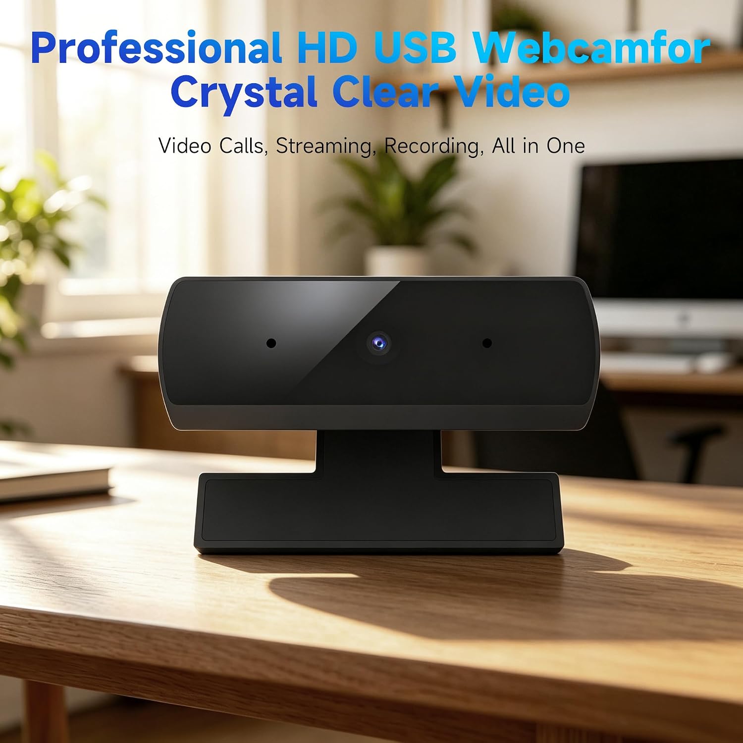 1080P USB HD Webcam with Microphone， Web Camera for PC，with Auto White Balance for Video Calls, Live Streaming Gaming & Online Meetings ，USB Streaming Camera — 6