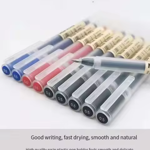 3-6Pcs Kawaii Gel Stift Schwarz/Rot/Blau 0,5mm Tinte MUJIs Gel Stift Büro schule Kugelschreiber Schreiben Schreibwaren