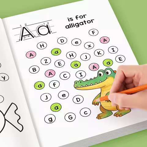 32-seitiges Schreibübungsbuch für Kinder, ein Übungsheft für Vorschulkinder zum Schreibenlernen, ein Stiftkontroll-Trainingswerkzeug, geeignet für den Einsatz zu Hause und in der Schule, Schulbedarf, Früherziehung, str