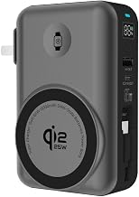 65W 5-in-1 10,000mAh Travel Power Bank for iPhone/Samsung, Flight & Train