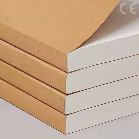 A5/B5-Notizbücher, verdickt, 100 und 200 Blatt/Buch, Kraft-DIY-Einband, leeres Notizbuch, Entwurfsbuch, Büro- und Studienbedarf CS-076