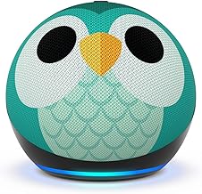 Amazon Echo Dot Kids (newest model), Smart speaker to enjoy age-appropriate audiobooks, sleep routines and Alexa+ experiences to create and learn, Owl design