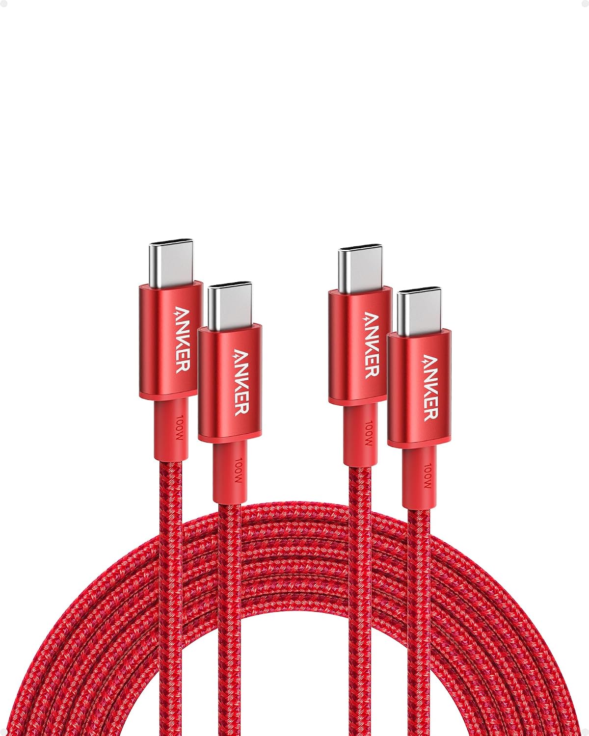 Anker USB C to USB C Cable, 100W Fast Charging Cable (2-Pack, 6 ft, Black) — image 8
