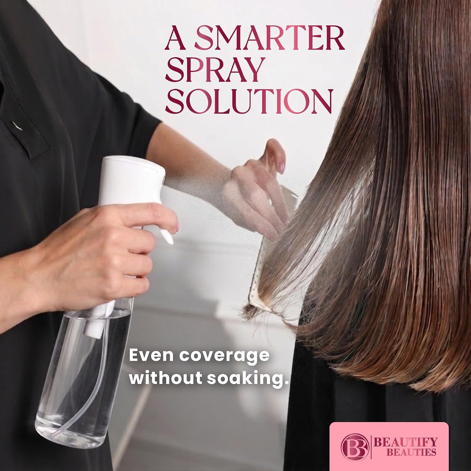 BeautifyBeauties Continuous Spray Bottle for Hair, 10.1 oz Mister Spray — 3