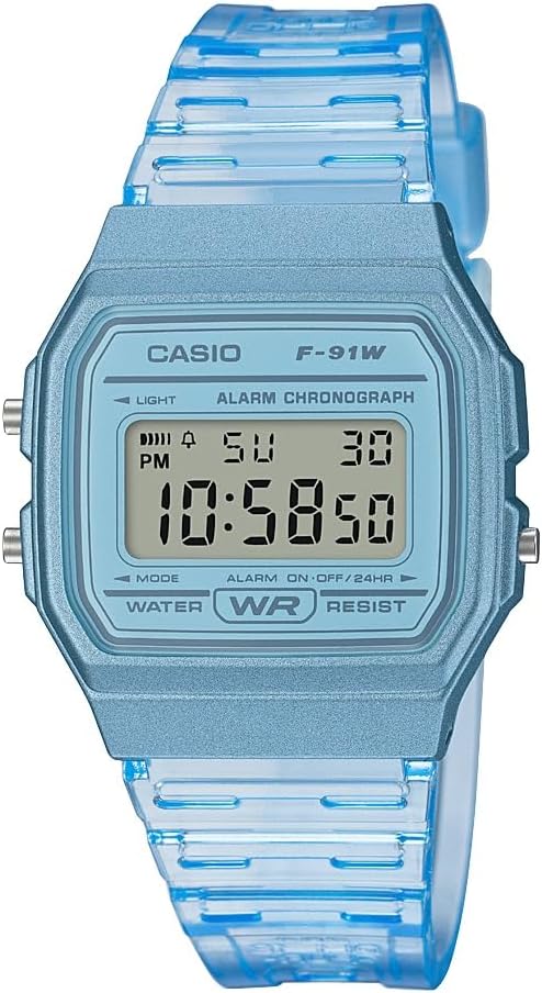 Casio F91W Series | Digital Watch | Water Resistant | LED Light | 1/100 SEC Stopwatch | Regular Time Keeping (HR, Min, SEC, PM, Date, Day) | Daily Alarm | Lightweight | 7 Year Battery — 6