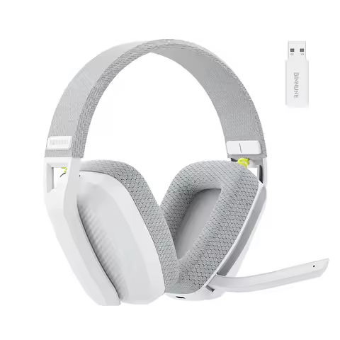 Casque de jeu Bluetooth 2,4 GHz BINNUNE BW06 avec micro pour PS5 PS4 PC Mac Playstation, casque de jeu sans fil avec microphone