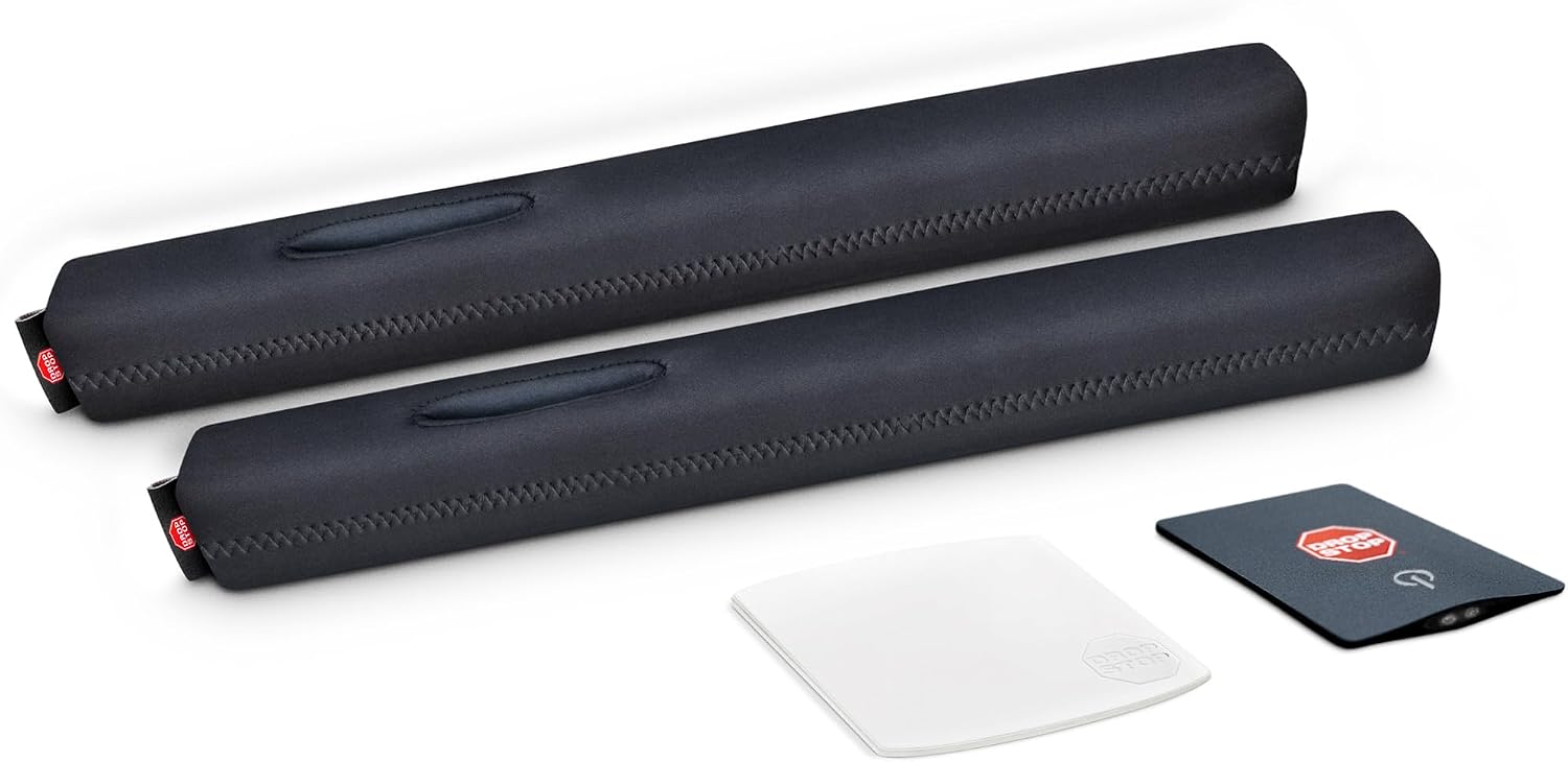 Drop Stop – 2 Original Car Seat Gap Fillers (Shark Tank) + Dash Pad + Light — 4