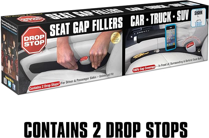 Drop Stop – 2 Original Car Seat Gap Fillers (Shark Tank) + Dash Pad + Light — 7