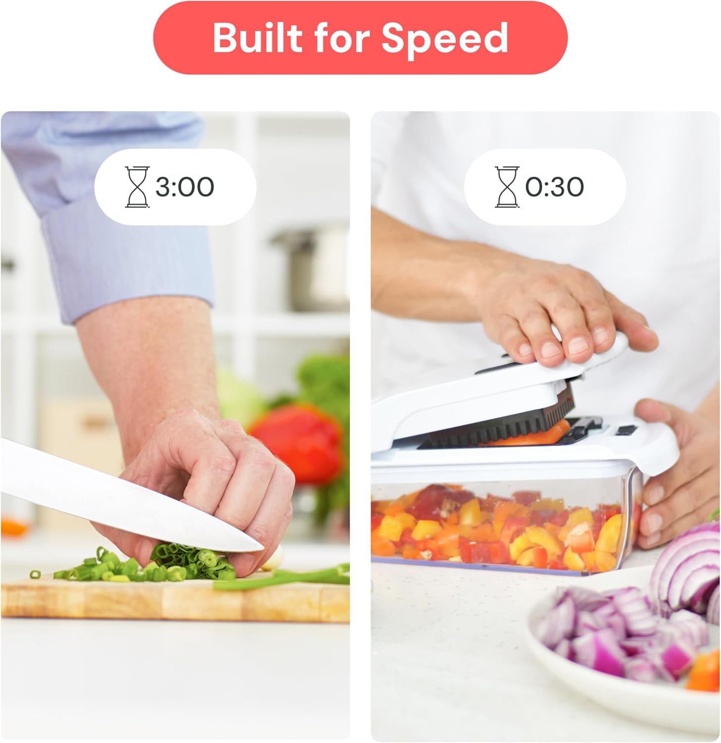 Fullstar Pro Original Vegetable Chopper & Spiralizer, All-in-1 Kitchen Tool — 3