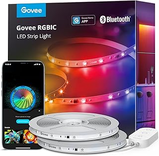 Govee 100ft RGBIC LED Strip Lights, LED Lights for Bedroom, APP Control — image 1