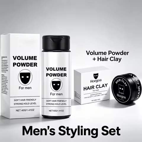 Haarstyling-Ton für Männer, Haarwachs, langanhaltender, flauschiger Halt, natürliches, mattes, modisches, erfrischendes Haarpuder, das das Haarvolumen erhöht