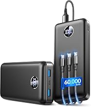 IAPOS 60000mAh 22.5W Fast Charge Portable Charger, for 5-Devices Power Bank