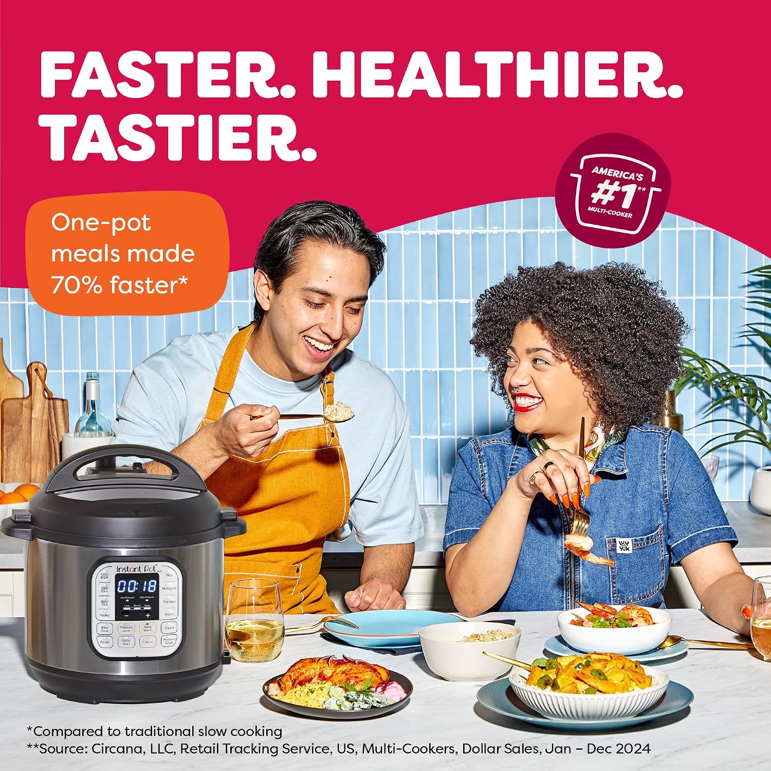 Instant Pot Duo 6 Qt 7-in-1 Electric Pressure Cooker, Stainless Steel — 2