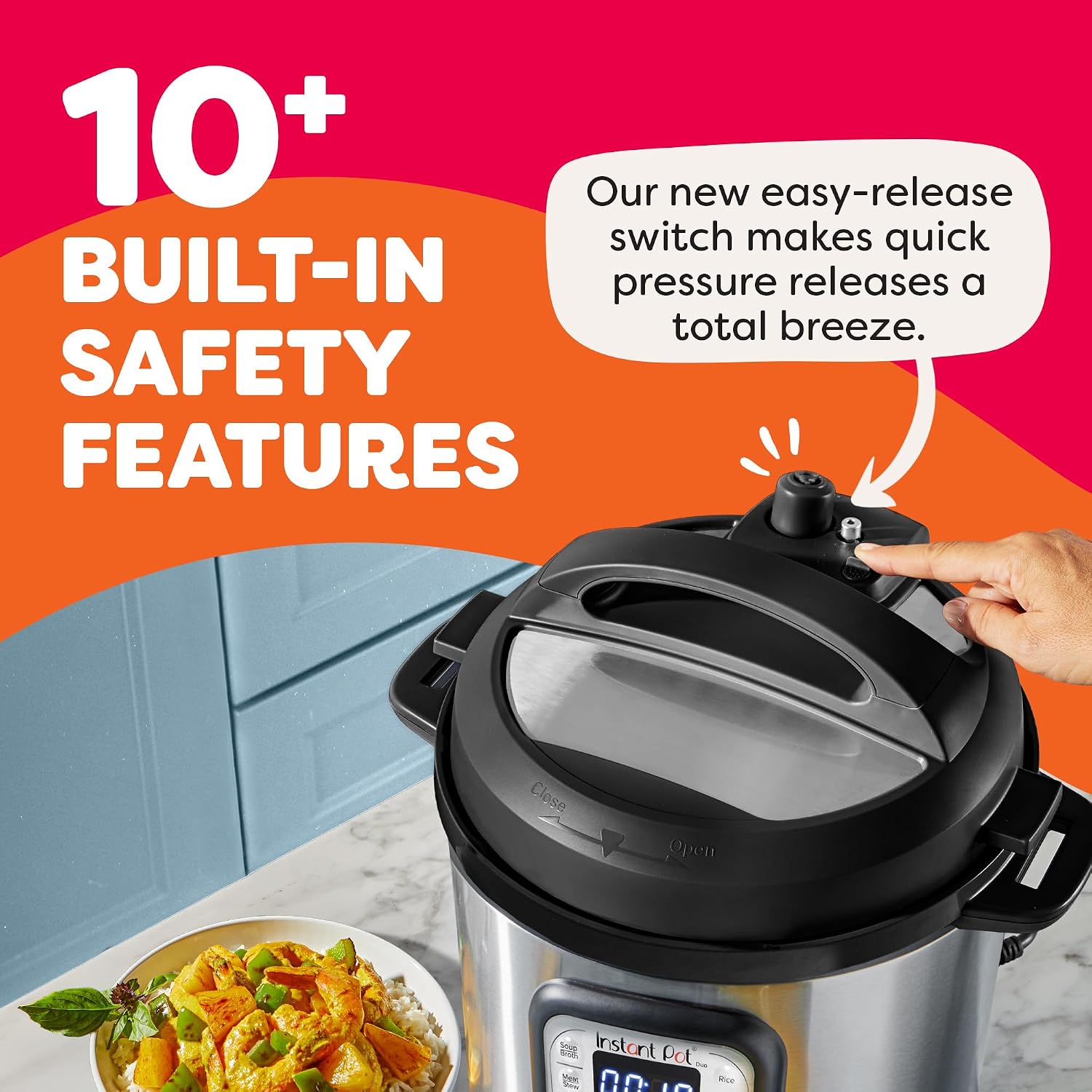 Instant Pot Duo 6 Qt 7-in-1 Electric Pressure Cooker, Stainless Steel — 5