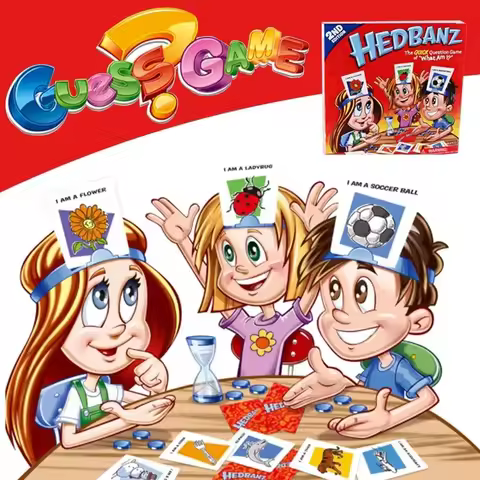 Kinder-Bilderrätsel-Brettspiel „Wer ist es?“ Spiel für Kinder, Familien- und Party-Spiele, interaktive Eltern-Kind-Spiele