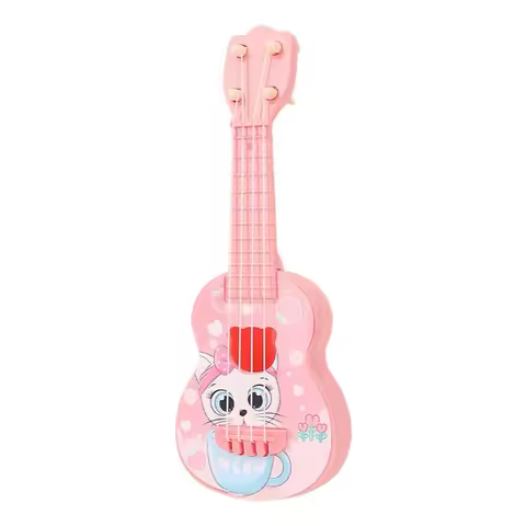 Kinder-Gitarre, Musikinstrument, Ukulele, Musikspielzeug, Montessori-Spielzeug für Kinder, Musikalische Montessori-Spielzeuge für Anfänger