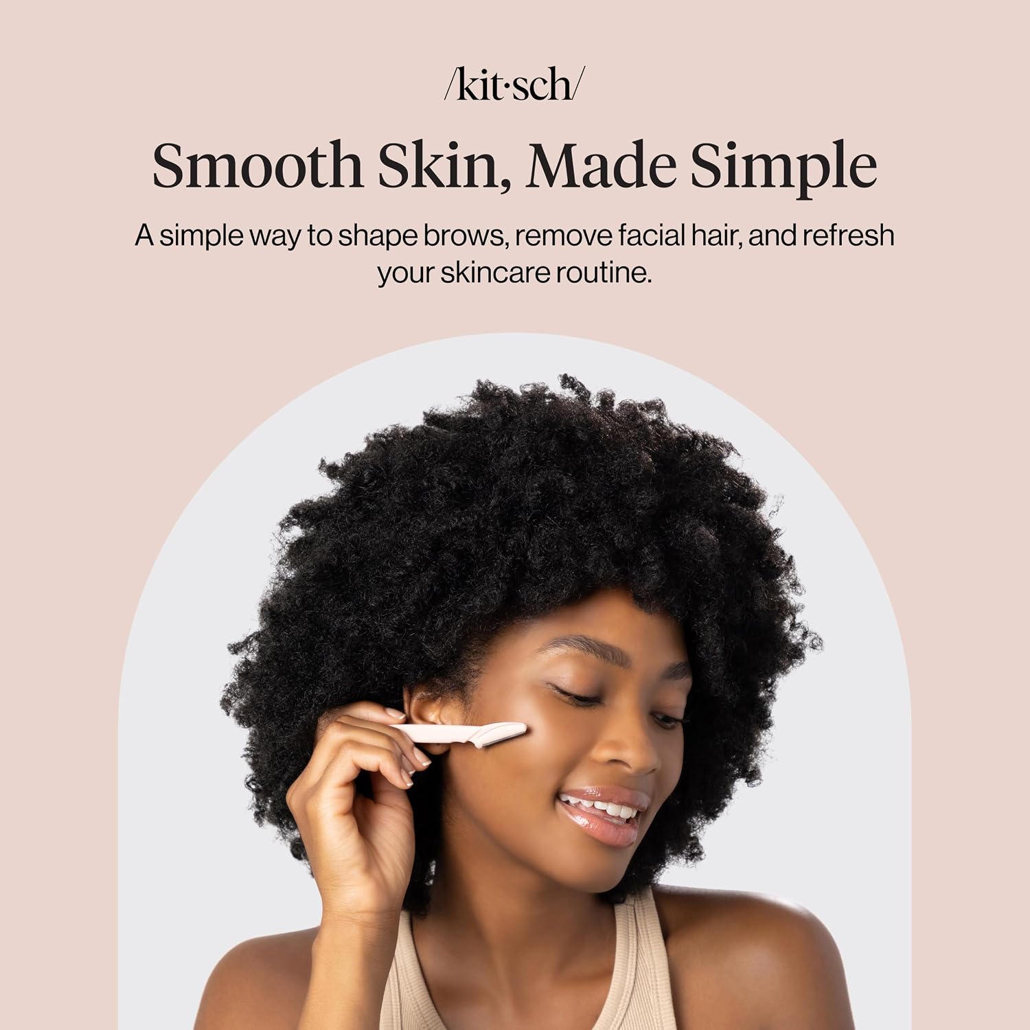 Kitsch Dermaplane Razor for Women Face – Blush, 12 pcs — 8