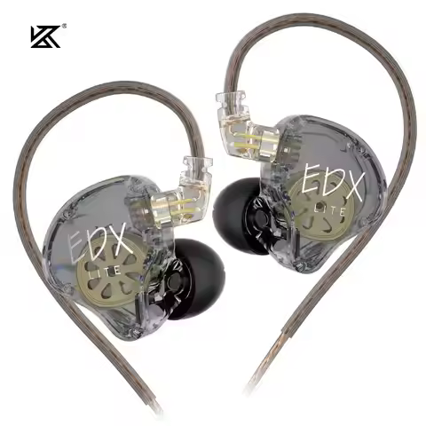 KZ-Écouteurs EDX Lite HIFI Bass, Écouteurs de musique stéréo, Écouteurs intra-auriculaires, Casque de scène en direct, Casque de jeu, Casque de sport