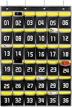 Loghot 36 Numbered Pockets Classroom Pocket Chart for Cell Phone Holder — image 1