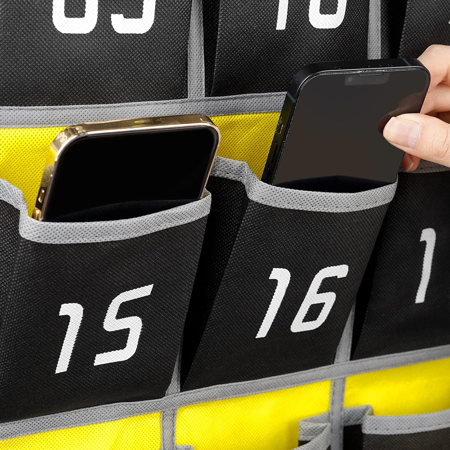 Loghot 36 Numbered Pockets Classroom Pocket Chart for Cell Phone Holder — image 4