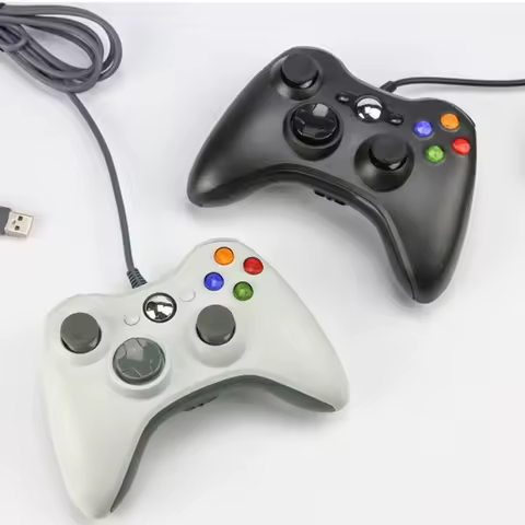 Manette filaire USB pour Xbox 360, contrôleur de jeu PC, joystick portable, manette de jeu pour Windows, contrôle Xbox