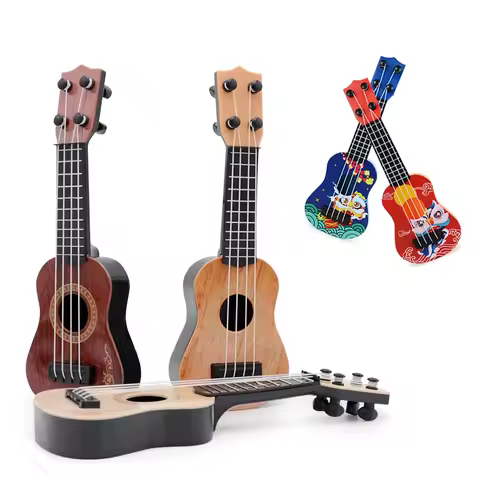 Mini-Gitarre, 4 Saiten, klassische Ukulele-Gitarre, Spielzeug, Musikinstrumente für Kinder, Kinder, Anfänger, frühe Bildung, kleine Gitarre