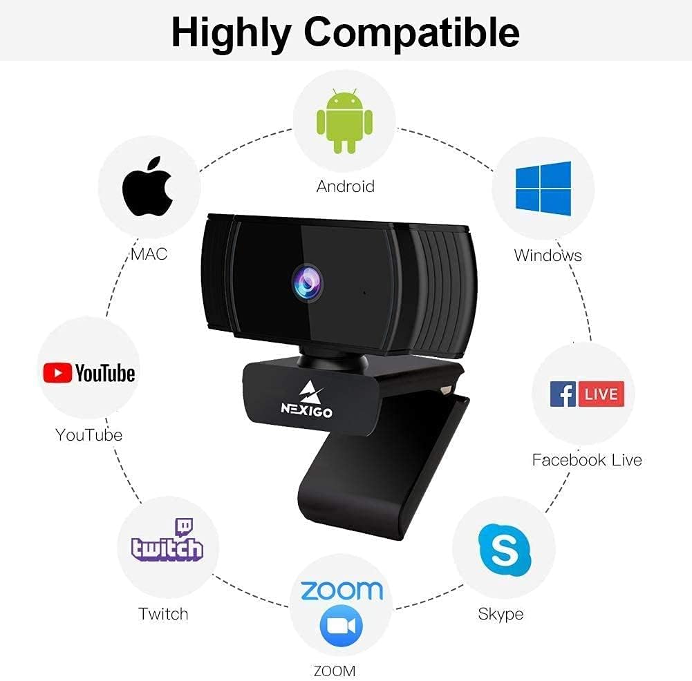 NexiGo N930AF Webcam with Microphone for Desktop, Autofocus, Webcam for Laptop, Computer Camera, 1080p HD USB Web Camera, Compatible with Zoom/Switch 2/Teams/Webex — 5