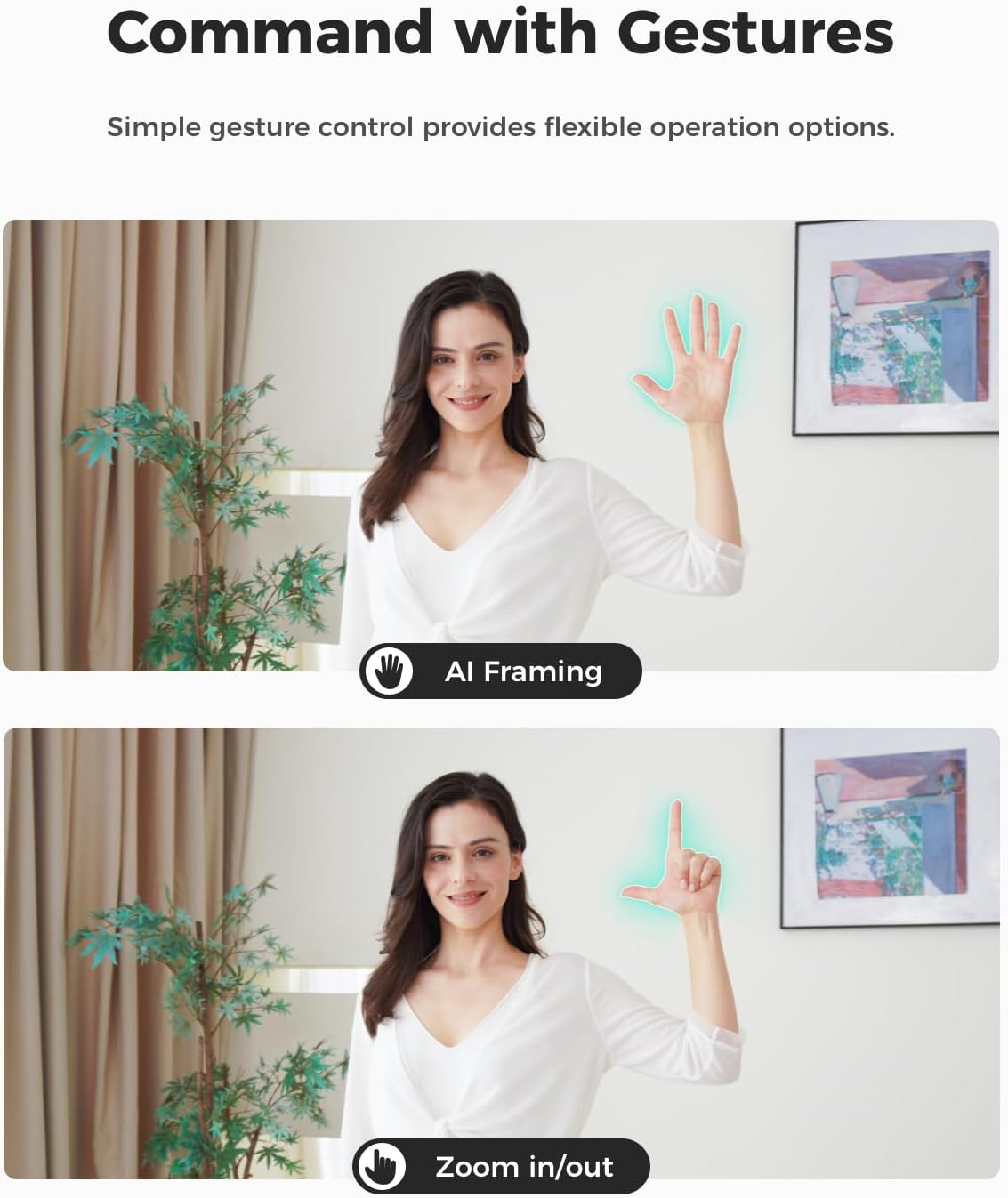 OBSBOT Meet SE 1080P 100FPS Webcam for PC, AI Framing Streaming Camera — image 6