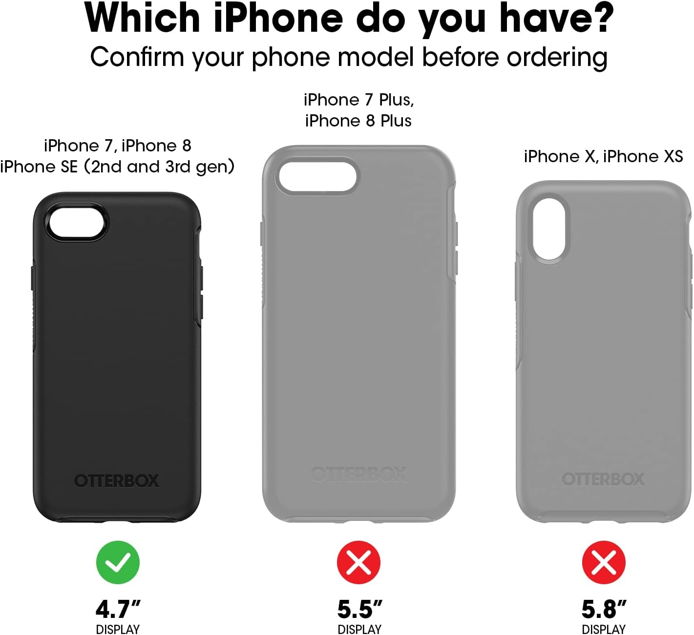 OtterBox iPhone 8/7 & SE (3rd/2nd Gen) Commuter Series Case - Black — image 3