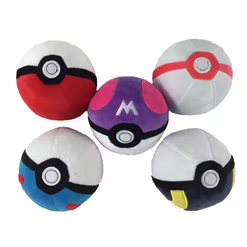 Pokeball Plüsch Master Ball Poke Ball Great Ball Beast Ball Dusk Ball Hisuian Ultra Ball Spielzeug für Kinder Kinder Weihnachtsgeschenk