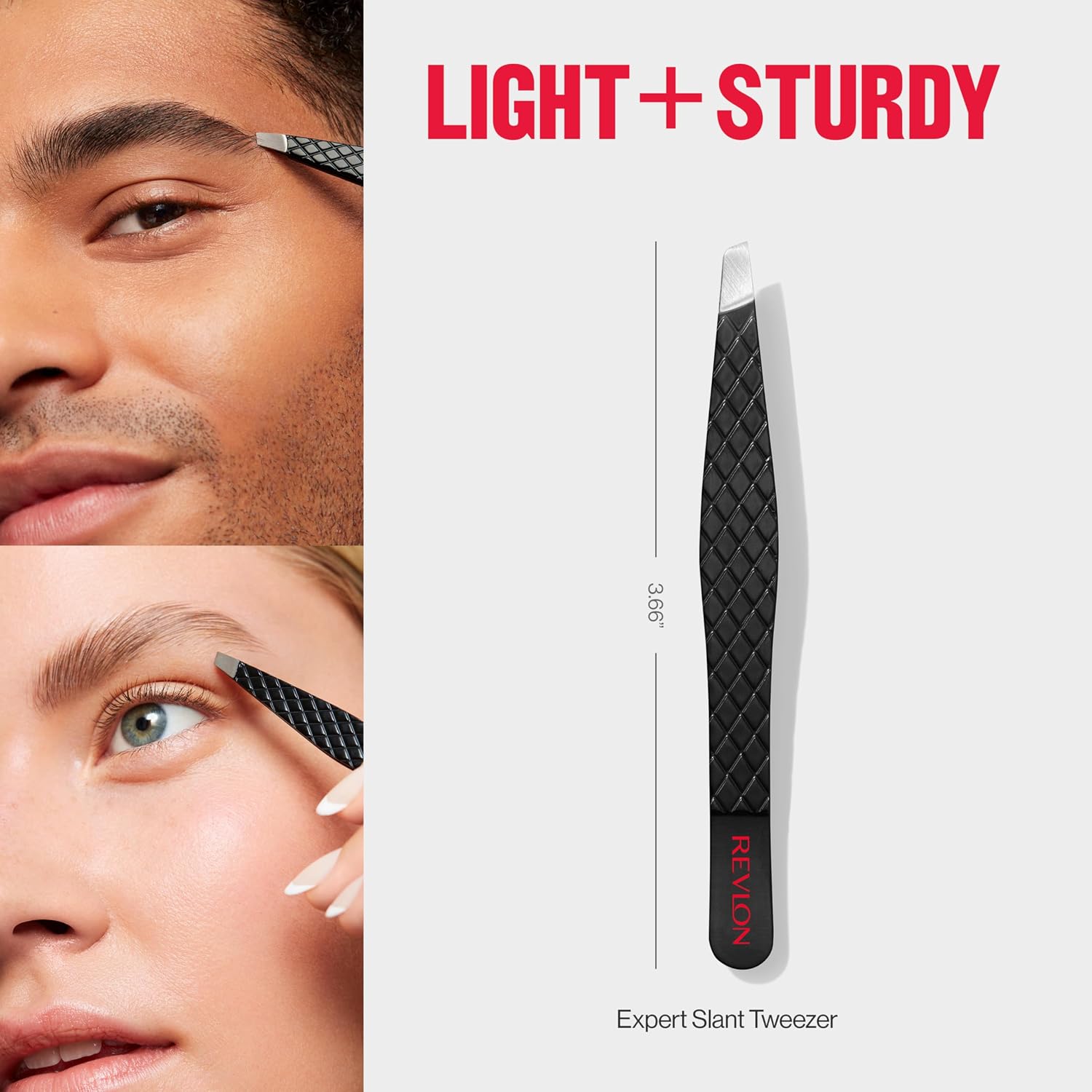 Revlon Expert Slant Tip Tweezer, Black, 1 Count — 8