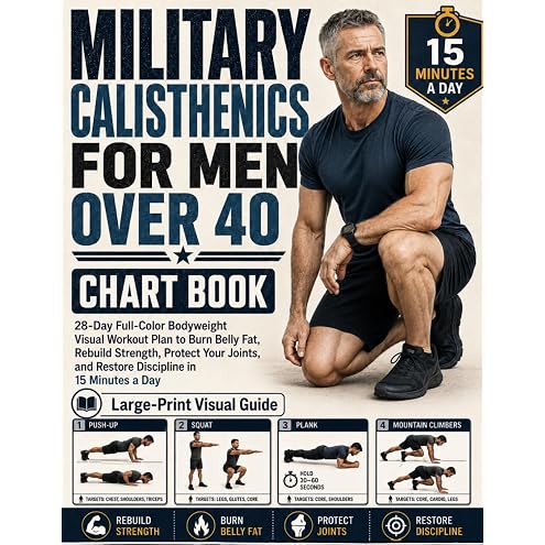 The Ultimate 28-Day Military Calisthenics Workout for Men Over 50: A No-Equipment Home Plan to Build Strength, Energy & a Lean, Powerful Body—Joint-Friendly 15, 30 & 45-Minute Workouts for 50 & 60+ — 5