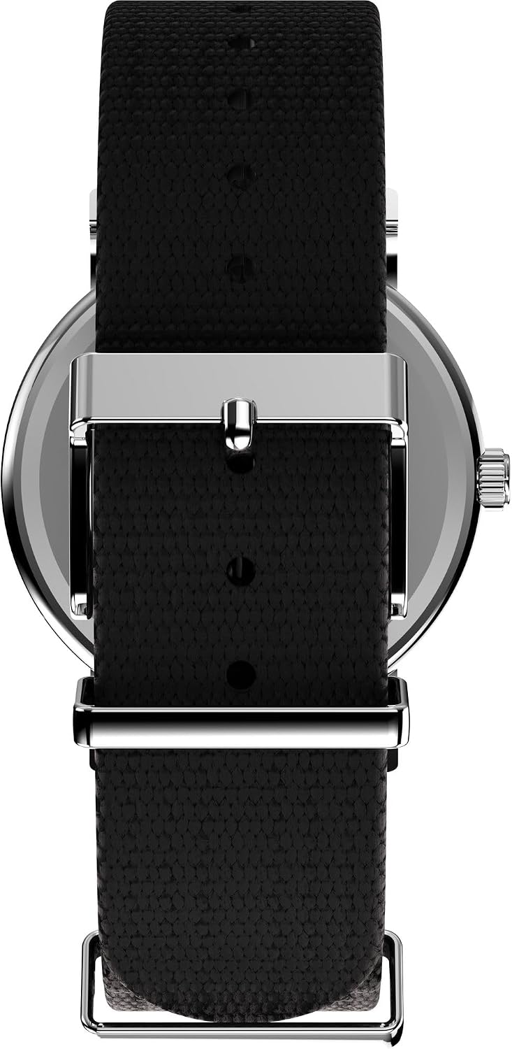 Timex Weekender 38mm Unisex Analog Watch | INDIGLO Backlight | Adjustable Durable Nylon Fabric Slip Through Strap | 24 Hour Time — 3