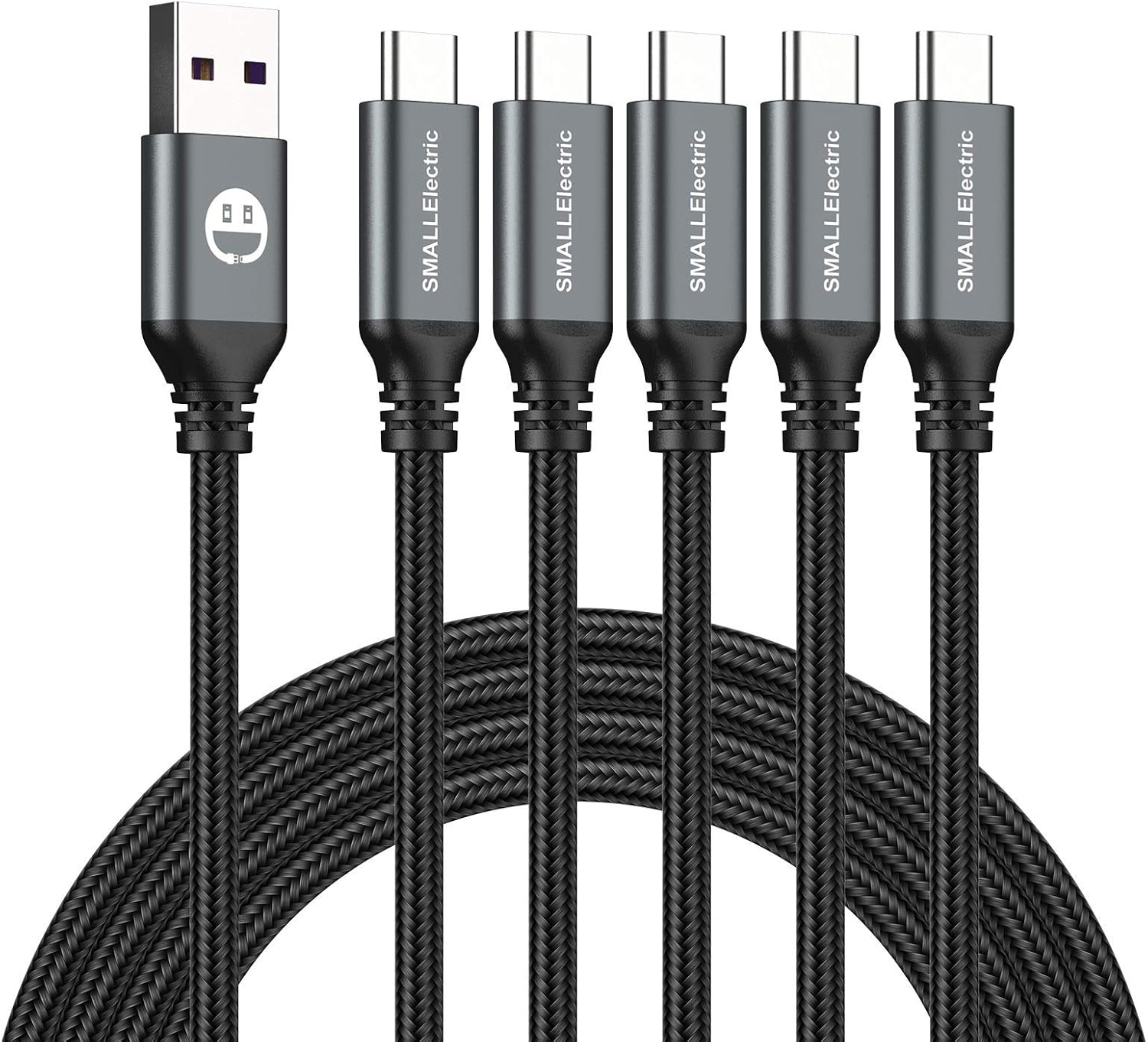 USB C Cable 5 Pack 6FT, USB A to Type C Fast Charger Cord — image 1
